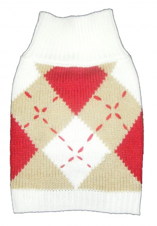 Red/Cream Argyle